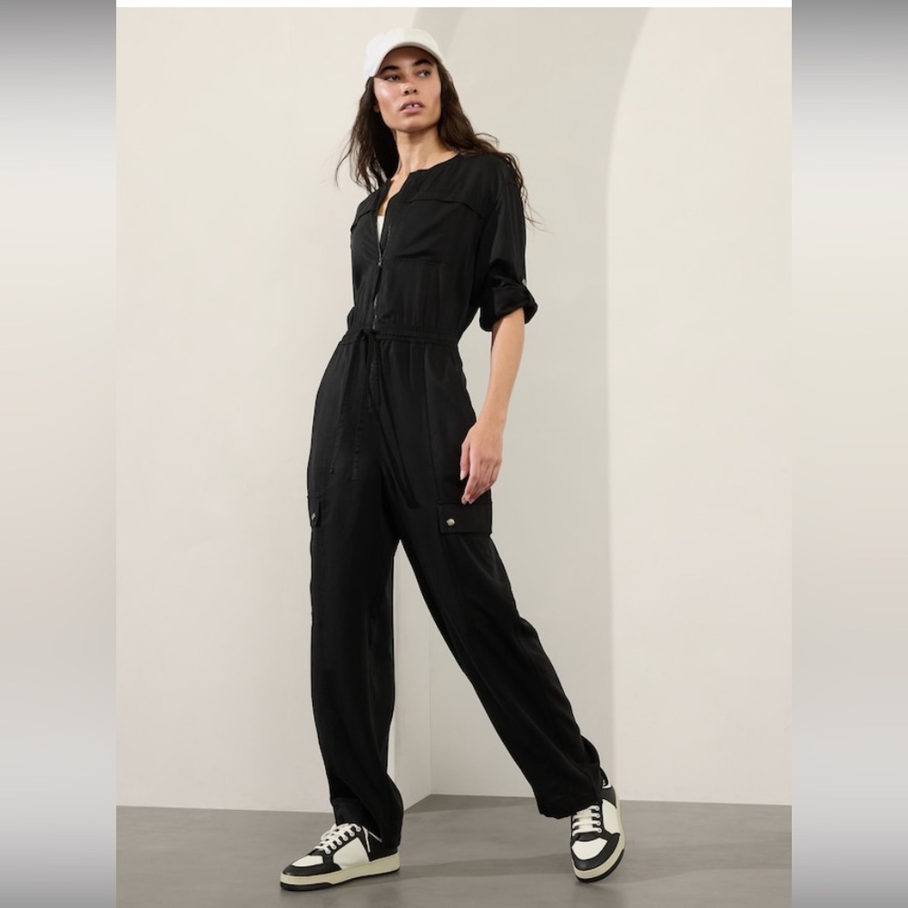 Athleta Celestial Jumpsuit NWT Black Size S